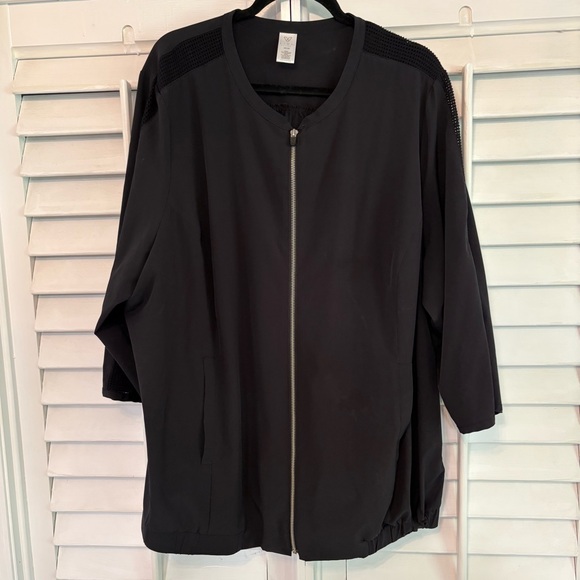 Livi Black Zip Up‎ Jacket Size 26/28 - Picture 1 of 8
